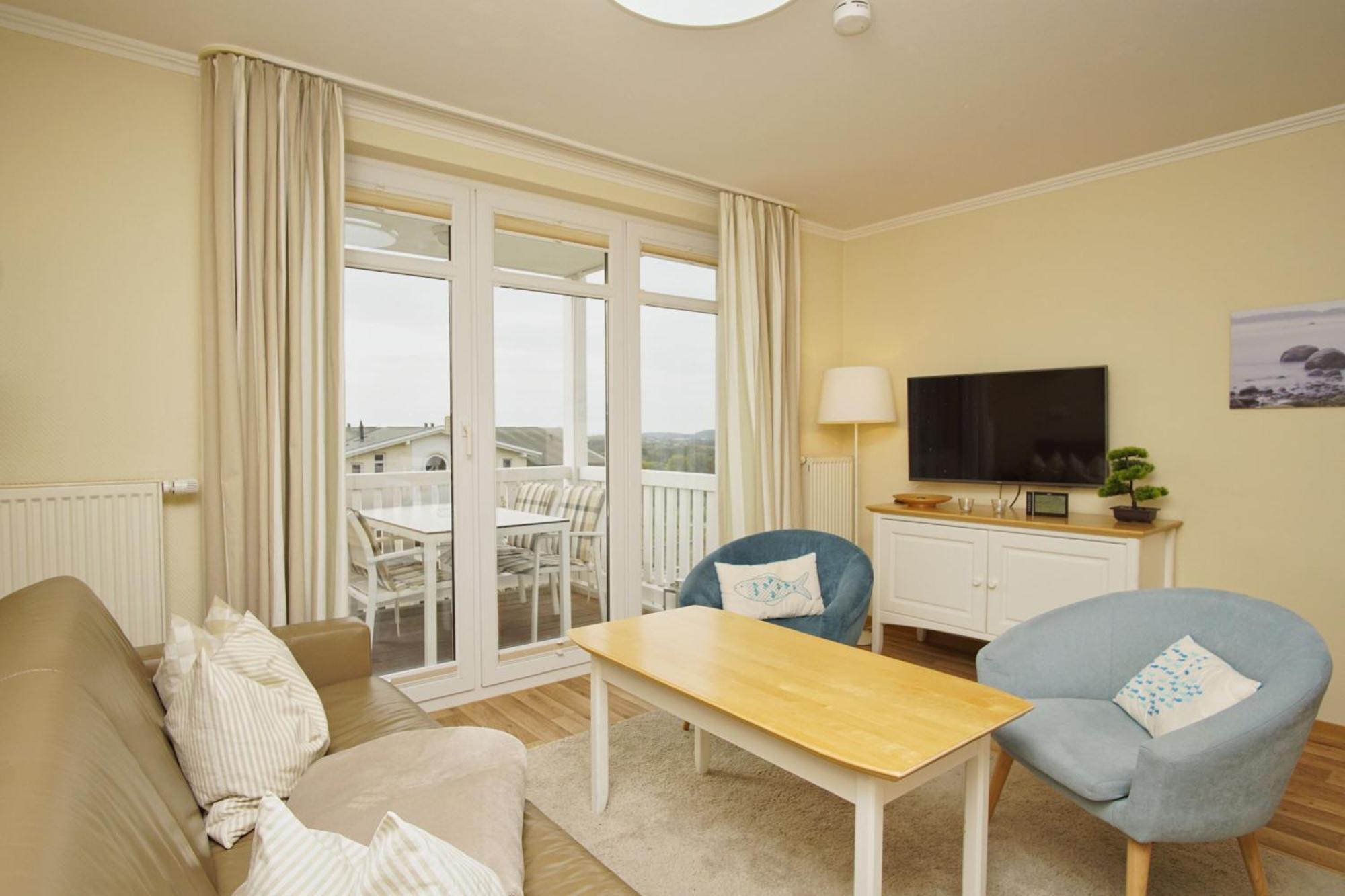 Mit Meerblick Und Balkon, Gratis Nutzung Vom Ahoi Erlebnisbad Und Sauna In Sellin - Meeresblick Fewo 38 괴렌 외부 사진